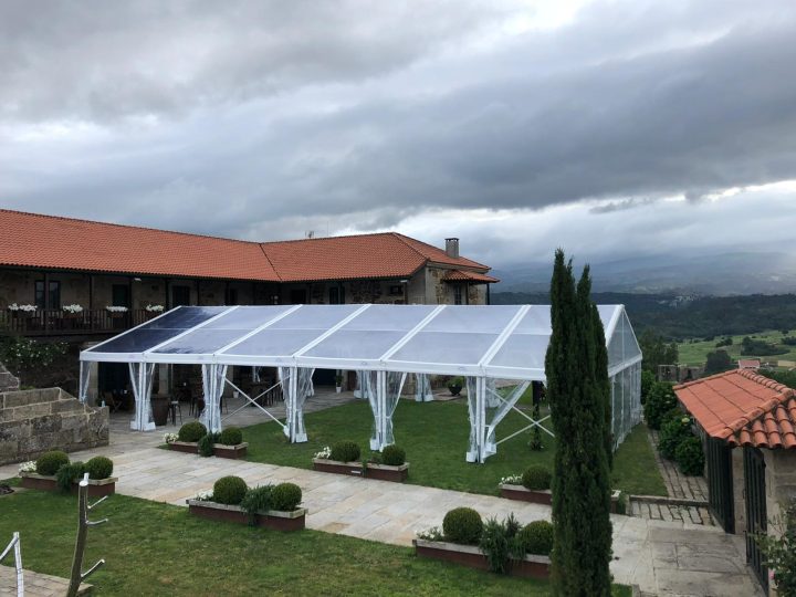 Carpa transparente 2 aguas